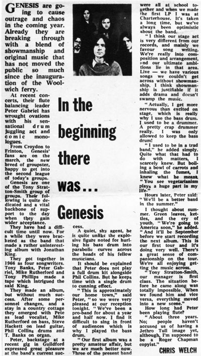Genesis bio 1970